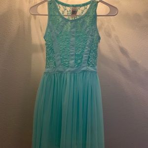teal guess dress